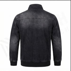 Veste en jean pour homme pour l'hiver, grande taille, design boutonné long, matière en toile épaisse, vêtements, manteau pour homme, veste en jean - Product Image 3