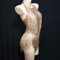 Costume de danse à paillettes pour hommes, respirant, deux pièces, pour performance de danse de salon, scène, discothèque, couleur personnalisée