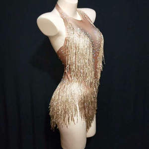 Costume de danse à paillettes pour hommes, respirant, deux pièces, pour performance de danse de salon, scène, discothèque, couleur personnalisée - Product Image 2