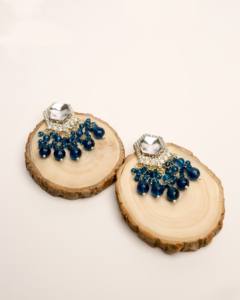 Boucles d'oreilles pendantes en gros, nouveau design, imitation perle, gouttes géométriques perlées, alliage de zinc plaqué or, hexagone, tendance - Product Image 5