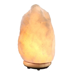 Lámpara de Sal Rosa del Himalaya IMPEX PAKISTAN, Tallada en Forma Natural, Material Orgánico Ecológico, Impresión de Logotipo Personalizado, Halloween, Navidad - Product Image 3