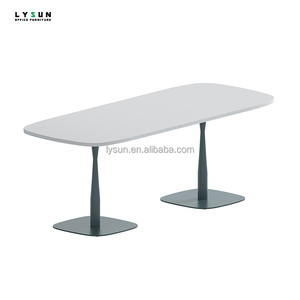 Thiết kế hiện đại chân thép hình chữ nhật nhỏ vòng bàn họp cho văn phòng nhà - Product Image 2