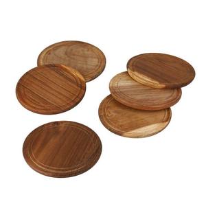 Sous-verres en bois naturel de qualité supérieure, faits à la main, écologiques, pour tasses à café et à thé - Product Image 5