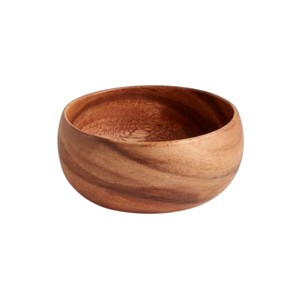 Premium Handmade Acacia Wood Serving Bowl Round Salad and Fruit Bowl for Home Hotel and Restaurant Use Sustainable Tableware - Product Image 4