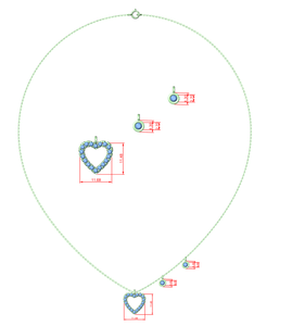 Cadena con Colgante de Corazón de Diamante Flotante y Bisel Solitario - Product Image 5