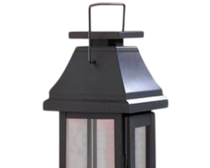 Farol de Metal y Vidrio en Oferta, con Acabado Negro Brillante, para Decoración de Interiores y Exteriores, Hecho a Mano y Personalizado - Product Image 2