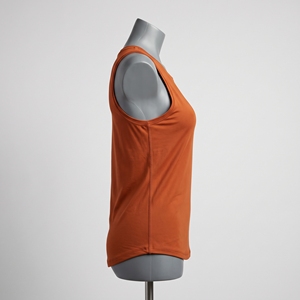 Chaleco Deportivo para Mujer con Bordado Naranja Quemado, Cuello Redondo, para Maratón, Sprint, Atletismo, Ajuste Ceñido, Transpirable, Sin Mangas, Uniformes de Equipo - Product Image 3