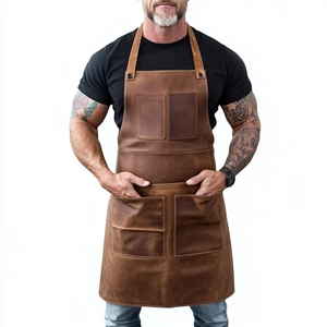 OEM Waiter Chef Twill Adjustable Bib <b>Apron</b> Unisex Multi Pockets High Quality Poly Cotton Black Restaurant <b>Kitchen</b> - Product Image 6
