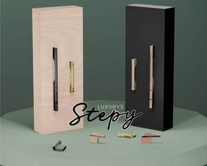 Poignées universelles verticales pour portes et fenêtres, style moderne et épuré, pour accès intérieur, serrures de porte mobiles, poignées domestiques - Product Image 3