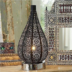 Luxurious <b>Moroccan</b> Style Metal <b>Lantern</b> With Intricate Cutout Design For Home Decoration - Product Image 1