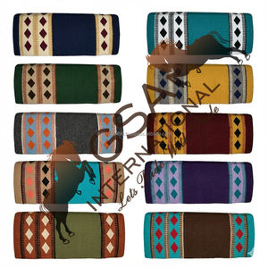 Couverture de selle western personnalisable 100% laine de Nouvelle-Zélande pour la protection du cheval, l'équitation et la compétition, disponible en différentes couleurs - Product Image 4