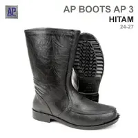 รองเท้าเซฟตี้ AP 3 สีดำ รองเท้าบูท PVC กันน้ำ รองเท้าบูทยางทนทานสูง - Product Image 2