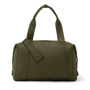 Bolsa de Viaje de Neopreno Verde Oliva, Bolsa de Fin de Semana Resistente al Agua para el Gimnasio - Product Image 1
