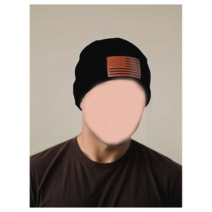 American Flag Beanie <b>Hat</b> for <b>Men</b> and Women Leather USA Flag Tactical Gear <b>Winter</b> Warm Knit Beanie Cap Patriot <b>Hats</b> Caps Beanies - Product Image 6