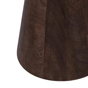Durable Midcentury Modern <b>Round</b> <b>Wood</b> <b>Top</b> Coffee <b>Table</b> with Wooden Base Living Room Furniture - Product Image 3
