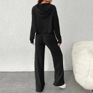 Conjunto de 2 piezas de chándal de algodón de felpa anti-bolitas de largo completo para mujer, hecho a medida OEM, talla grande, ¡Gran oferta a precio económico! - Product Image 6