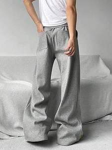 Pantalon de jogging empilé pour homme, streetwear, personnalisable, pour le sport et la gym - Product Image 3