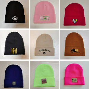 Bonnet d'hiver Y2K personnalisé avec logo, en acrylique tricoté jacquard, vente en gros, unisexe, chaud, OEM ODM, marque privée - Product Image 3