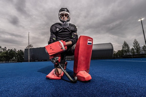 Kits de gardien de but de hockey sur gazon d'extérieur OEM de haute qualité avec protège-jambes et protège-ventre, ensemble standard - Product Image 3