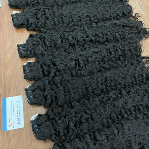 In stock Burmese <b>Curly</b> and HD lace <b>Hair</b> <b>Extensions</b> Natural Vietnamese <b>Human</b> <b>Hair</b> Double Drawn Weft <b>Hair</b> Curls Wholesale Price - Product Image 5
