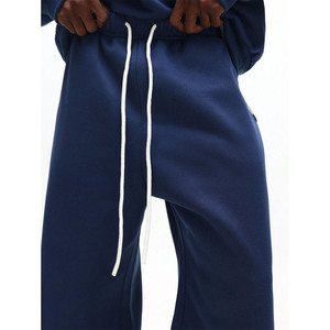 Custom Logo Men's Quarter Zip Fleece Tracksuit Set Oversized Heavyweight Stand Collar <b>Sweat</b> <b>Top</b> and Relaxed Fit OEM Jogger Pants - Product Image 5
