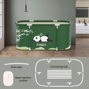 Baignoire pliable pour adultes, baignoire autoportante portable pour bain chaud et froid, solution gain de place pour la salle de bain familiale - Product Image 3