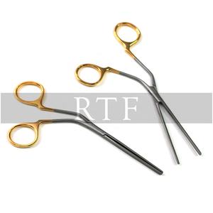 Instruments chirurgicaux de pince d'implant de pont nasal de poignée d'or d'acier inoxydable de 18.5cm pour la rhinoplastie nasale de cru à fin - Product Image 3