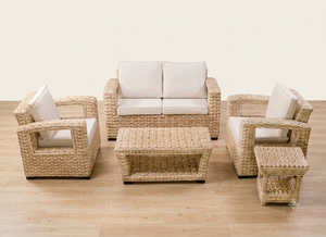 Ensemble de canapés de jardin en rotin synthétique moderne, résistant aux intempéries, en osier PE, mobilier d'extérieur pour patio, hôtel, complexe hôtelier, salon modulable - Product Image 3