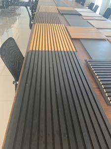 Panneau d'absorption acoustique en MDF écologique 2400x600mm, bois massif, NRC 80%, imperméable, pour chambre à coucher, salle de bain, espaces commerciaux, moderne - Product Image 4