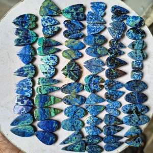 Cabochons en Azurite Naturelle en Gros, Formes Personnalisées, Taille 10-25mm, Poids 3-5g, Accessoires de Bijouterie, Fournisseur tiers - Product Image 4