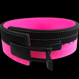Cinturón de Entrenamiento de Levantamiento de Pesas, Antideslizante, Impermeable, Transpirable, de Cuero Vacuno, con Hebilla de Palanca, para Gimnasio, Fitness, Unisex - Product Image 3