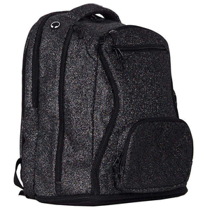 Sac à dos à paillettes noir en polyester avec poche intérieure en filet, style adulte, sac de danse et de cheerleading pour équipe, personnalisez votre propre logo imprimé - Product Image 5