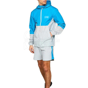 Ensemble court coupe-vent élégant pour l'hiver, avec capuche, tissu respirant et léger, parfait pour les aventures en plein air des hommes, tenues décontractées - Product Image 5