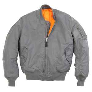 ACTIVE ENTERPRISES Classic Eco-Friendly Polyester/Cotton <b>Bomber</b> <b>Jacket</b> for <b>Men</b> Crew Neck Pullover with Other Lining <b>Summer</b> - Product Image 1