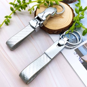 Porte-clés en cuir pur neuf en métal personnalisé avec porte-clés en promotion - Product Image 2