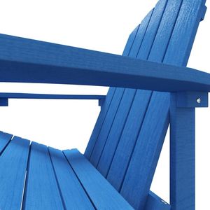 Silla Adirondack con reposapiés HDPE Aqua Blue Juego de muebles de patio - Product Image 6