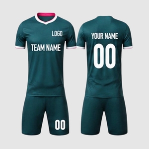 Conjunto de Uniforme de Fútbol Personalizado al por Mayor, Jersey de Color Sólido, Nombre y Número del Equipo Personalizados, Ropa Deportiva Transpirable - Product Image 4