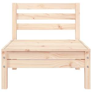 Sofá Modular de Jardín de 3 Plazas, Madera de Pino Natural, Duradero y Elegante - Product Image 6