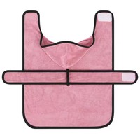 Peignoir pour chien personnalisé à séchage rapide, serviette de bain douce et chaude pour chien, peignoir réglable pour chien