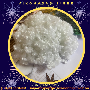 Manufacturer's Recycled 15d White Virgin Hollow Conjugated Polyester Staple Fiber for <b>Sofa</b> Cushions Toy <b>Stuffing</b> Spinning - Product Image 5