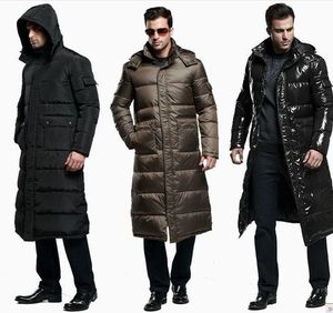 Long <b>Quilted</b> Winter Jacket Hooded Full Sleeve Zipper Closure Solid Color Thick Polyester Shell Women's Coat - Product Image 2