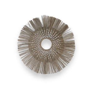 2023 rustique jonc de mer ventilateur mural Boho ferme Floral porte en bois cintre tissé à la main Accent tenture murale décor nouvelle maison Art - Product Image 2