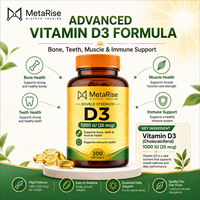 Capsules de vitamine D3 en gélules molles, sans sucre, végétaliennes, complément multivitaminé pour adultes avec biotine