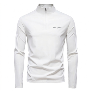 เสื้อยืดแขนยาวผู้ชาย UPF100+ ป้องกันรังสียูวี ซิปครึ่งตัว แห้งเร็ว เหมาะสำหรับกิจกรรมกลางแจ้ง ตกปลา เดินป่า ออกกำลังกาย เล่นกีฬา - Product Image 5