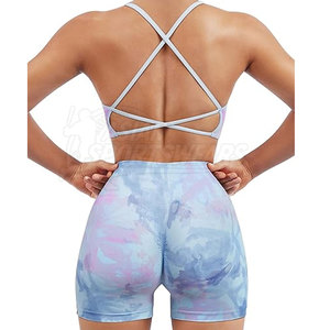 Ensembles de shorts de yoga professionnels pour femmes, taille haute unie, respirants, écologiques, vêtements de performance souples pour le yoga, le Pilates et la gym - Product Image 4