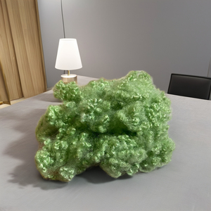 เส้นใยโพลีเอสเตอร์รีไซเคิลแบบกลวงเคลือบซิลิโคน เกรด A จากเวียดนาม ยี่ห้อ HCS Green สำหรับยัดไส้ของเล่น หมอน และเบาะ - Product Image 1