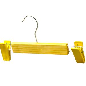 High-Quality Wooden Clip Hangers for Pants Dresses Wholesale Wood Hanger With Custom Logo Low MOQ and Sustainable Design - Product Image 1