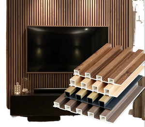 Panneaux muraux cannelés en PVC haute résistance, décoratifs, imperméables, légers, écologiques, pour revêtement mural moderne - Product Image 1