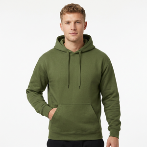 Sweat-shirt à col rond personnalisé en tissu éponge, sweats à capuche vierges en coton OEM, unisexe, grandes tailles, pour hommes, longueur longue, motif lettres, fabricants - Product Image 4
