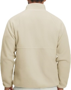 Veste en polaire Sherpa personnalisée très vendue, avec poches surdimensionnées sur la poitrine, fermeture éclair, veste en polaire Sherpa respirante pour hommes - Product Image 4